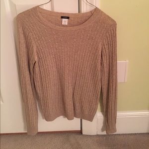 J. Crew cable crew neck sweater